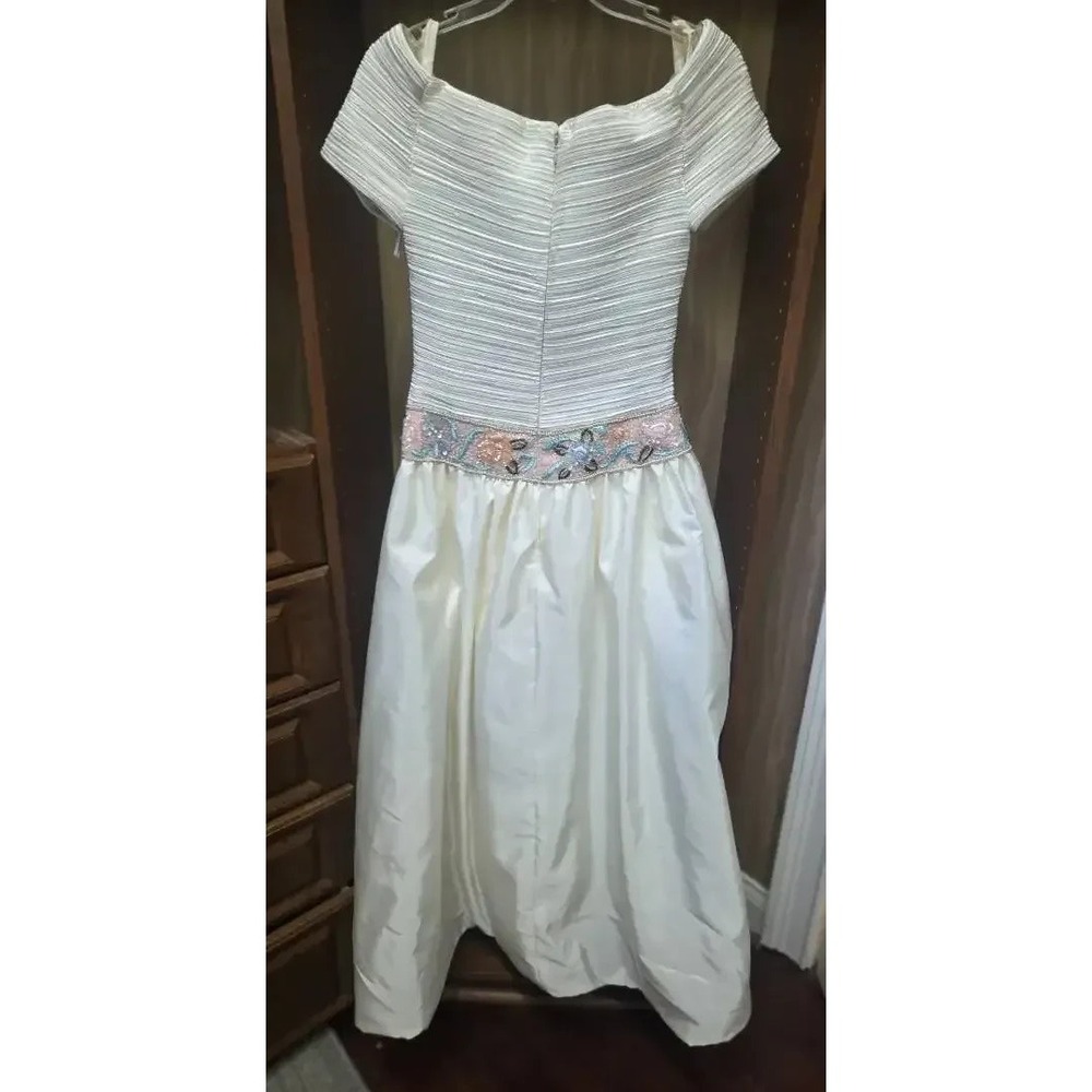Lillie Rubin Couture Off-Shoulder Formal Dress - Size 8 - Picture 2 of 16